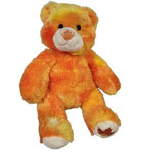 BAB Build a Bear Maple Leaf Bear Orange Plush Stuffed